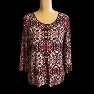 J.M. Collection knit top, Size M